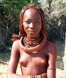 These young naked African Aboriginal..