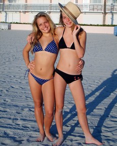 Beach bikini, sexy teens on the beach,..